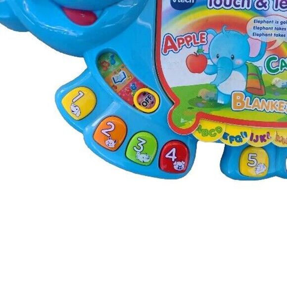 VTech, Touch and Teach Elephant, ABC Toy for Toddlers - Picture 4 of 6